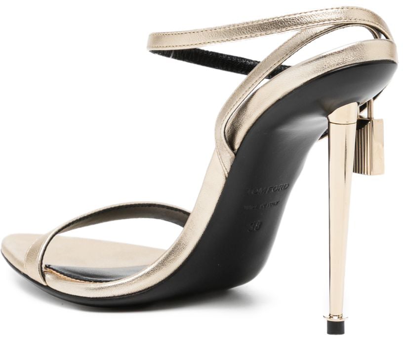 Tom Ford Padlock Sandal Pale Gold Goud
