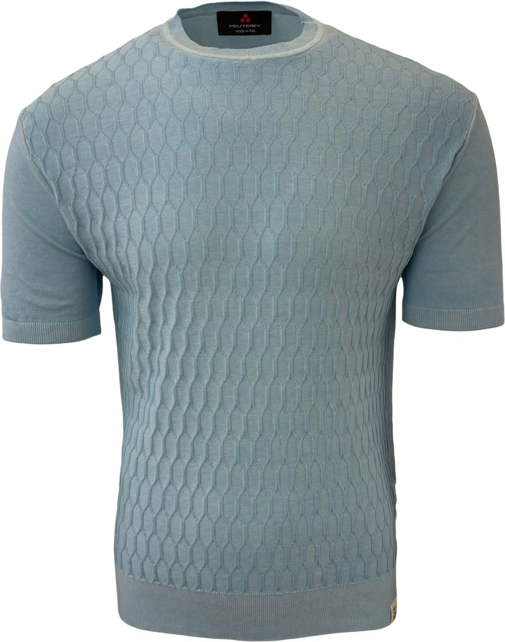 Peuterey T shirt aqua Mes Frs Blauw
