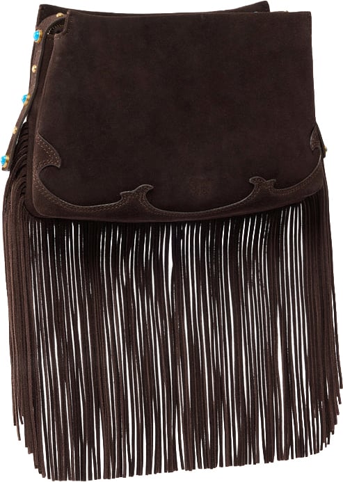 Pinko Triplet Mini Fringes Bruin