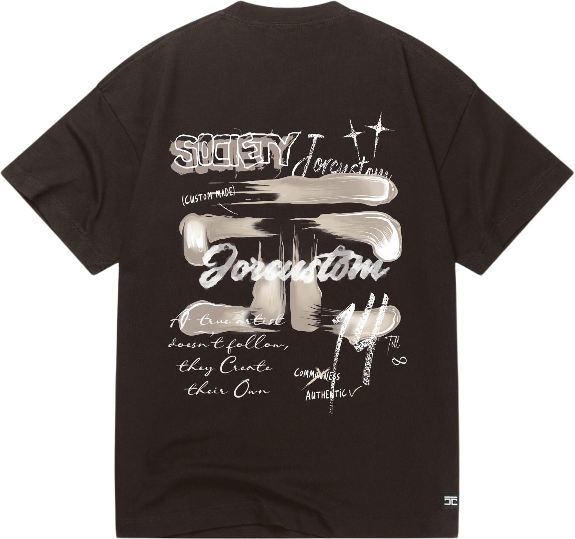 JORCUSTOM Artist2 0 Loose Fit T-Shirt Bruin
