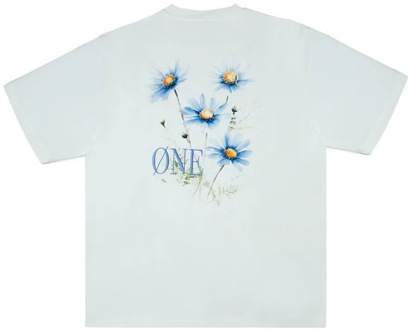 Øne First Movers Blue Berry Flower Tee Wit