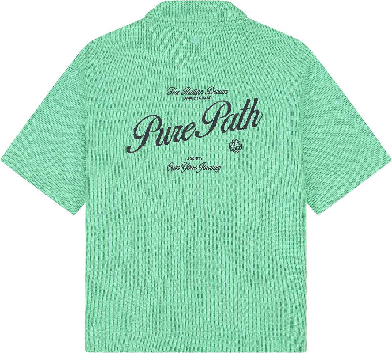 Pure Path Italian Dream Zipped Shortsleeved Groen