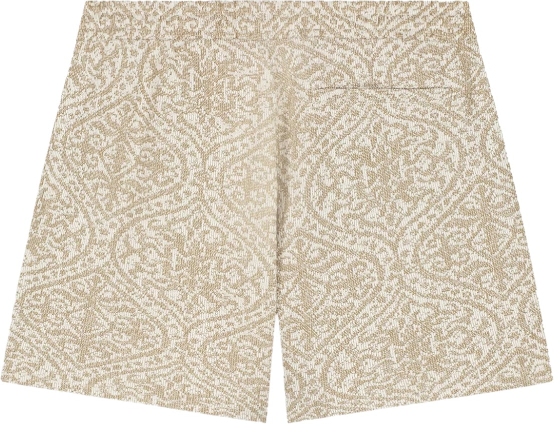 Pure Path Jacquard Pattern Shorts Beige