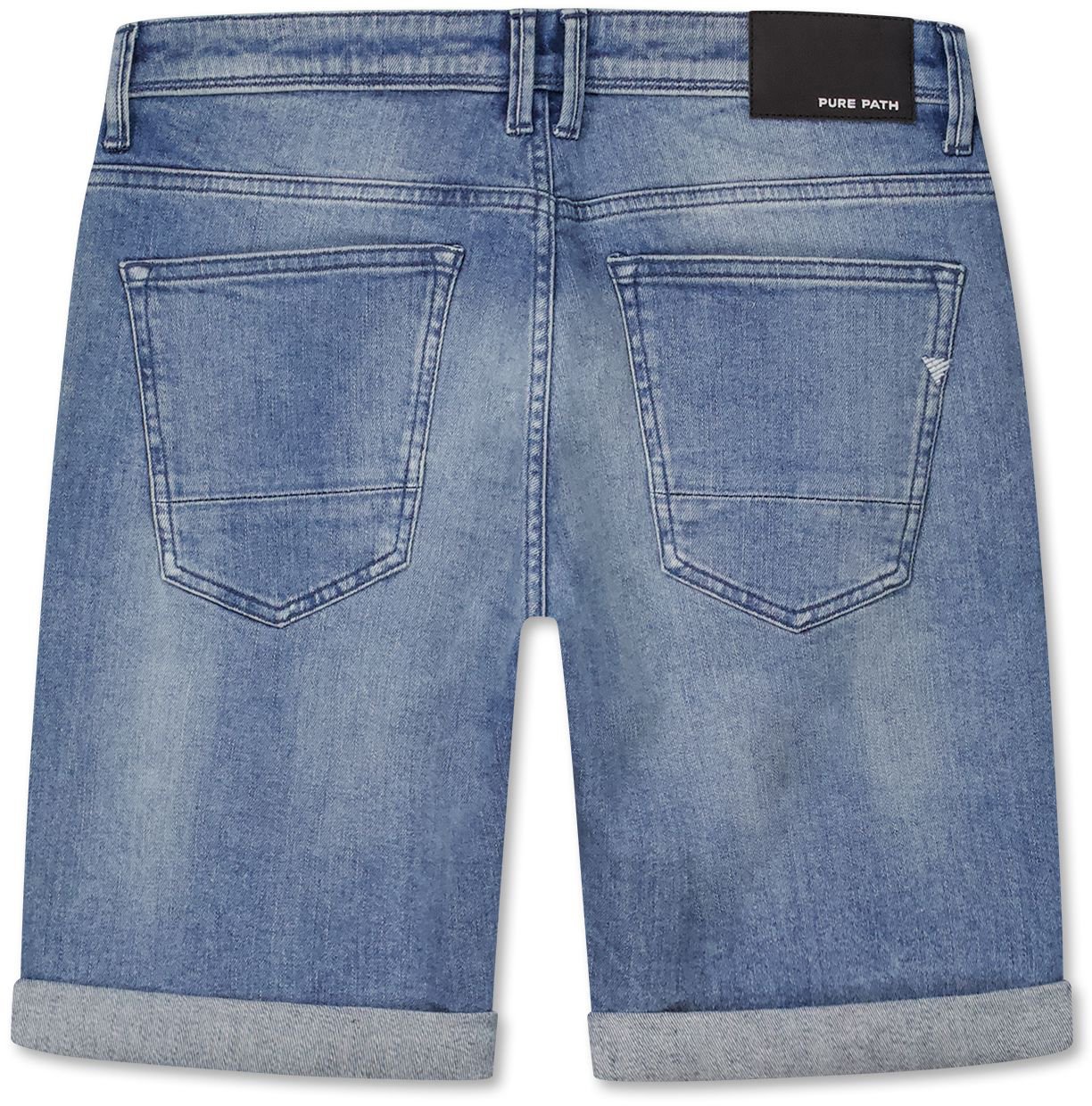 Pure Path The Miles Slim Fit Short Blauw
