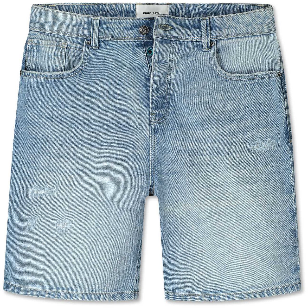 Pure Path The Owen Regular Fit Short Blauw