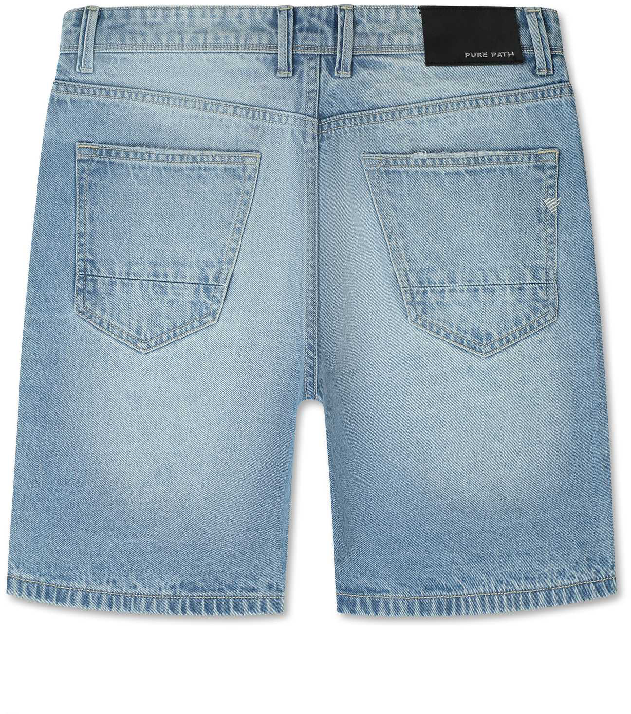 Pure Path The Owen Regular Fit Short Blauw