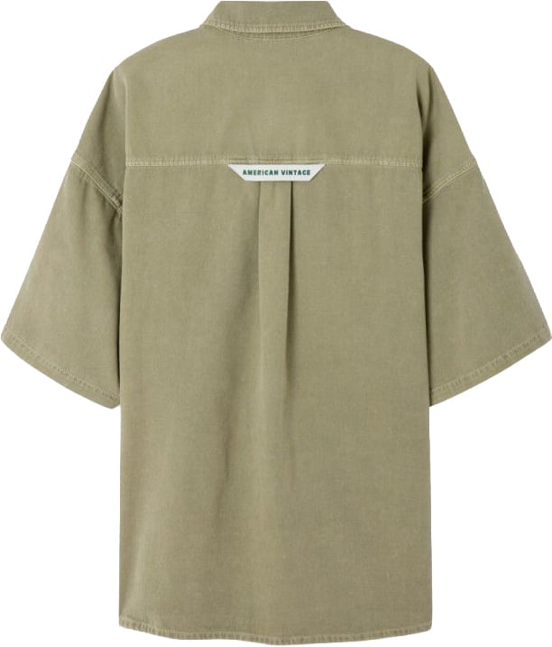 American Vintage overshirt khaki Groen