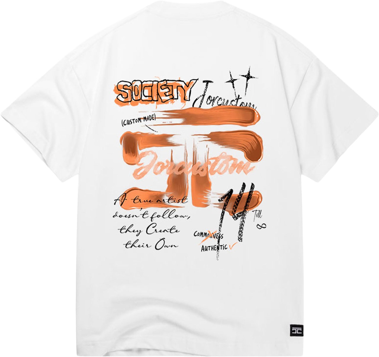 JORCUSTOM KD-Artist 2.0 Loose Fit T-Shirt Wit
