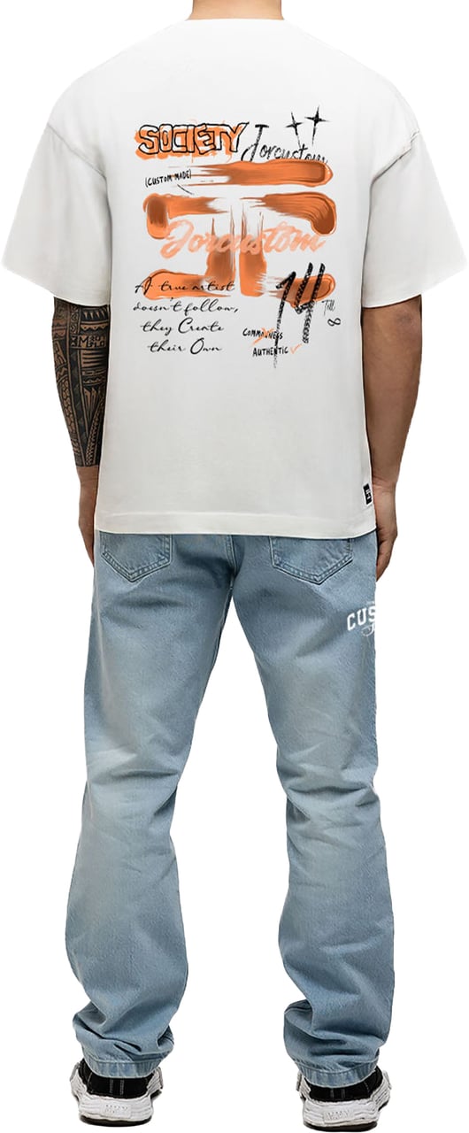 JORCUSTOM KD-Artist 2.0 Loose Fit T-Shirt Wit