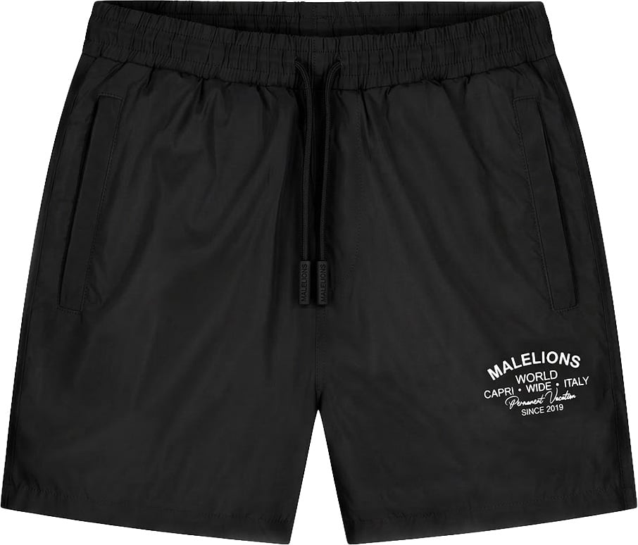 Malelions Malelions Men Permanent Vacation Swim Shorts Zwart