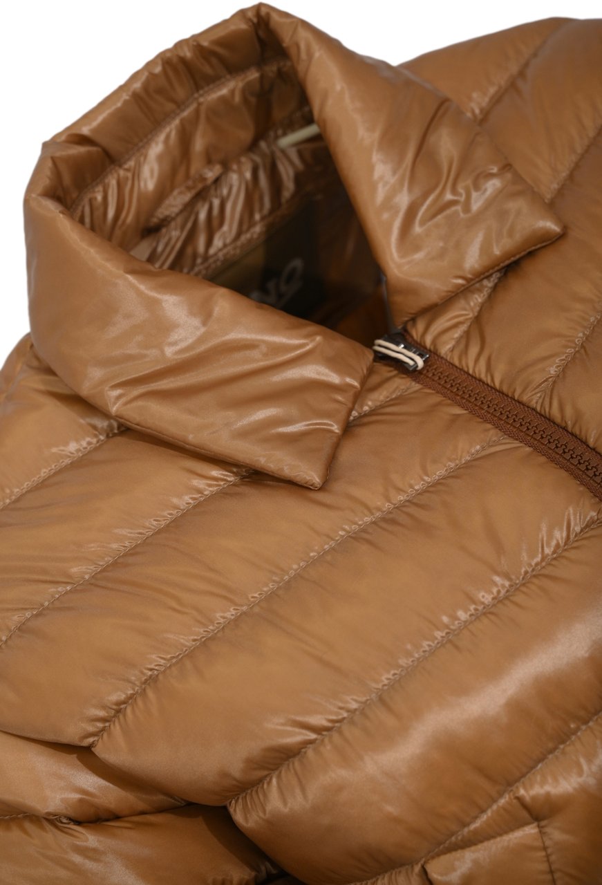 Herno Coats Camel Beige