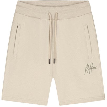 Malelions Malelions Men Striped Signature Shorts Taupe