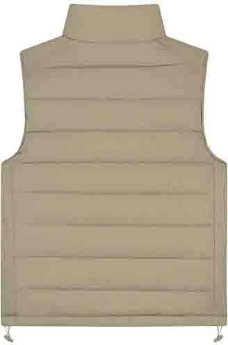 Malelions Malelions Men Placket Padded Vest Bruin