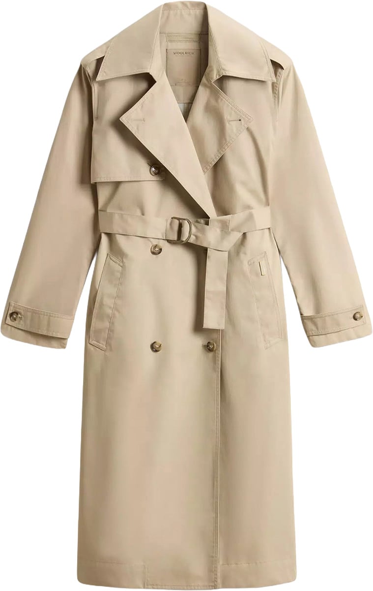 Woolrich Tech Cotton Trench Beige