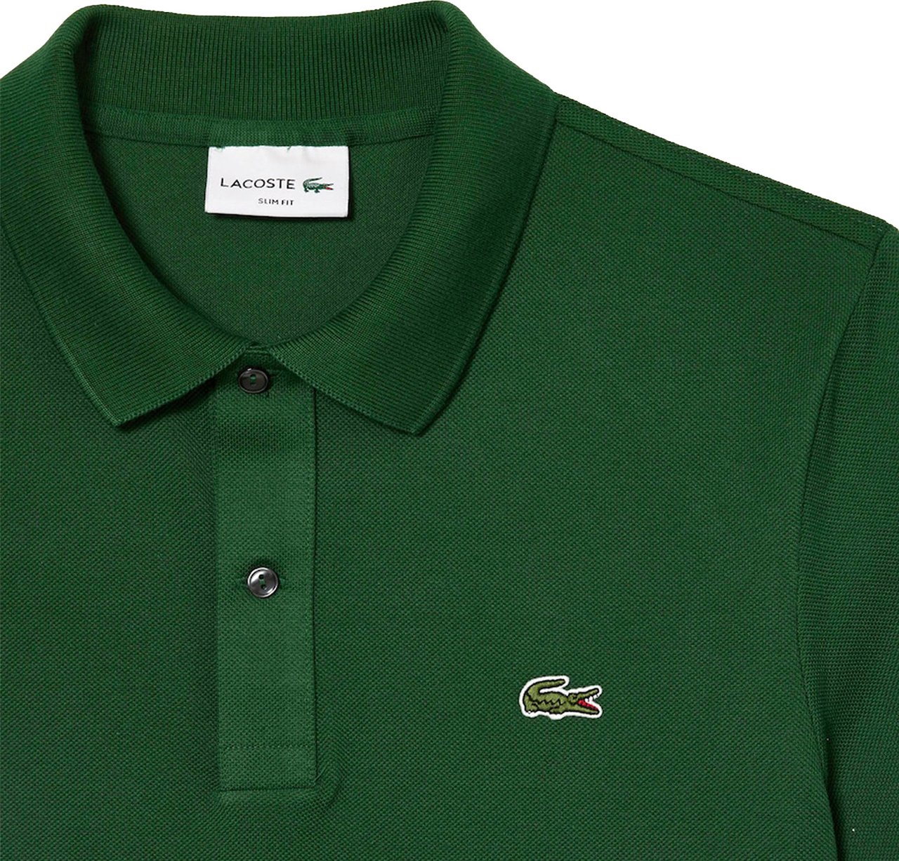 Lacoste Polo slim fit donkergroen Groen