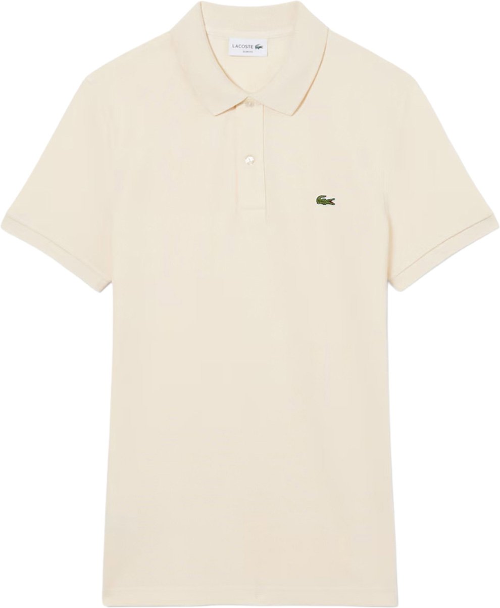 Lacoste Polo slim fit ecru Neutraal