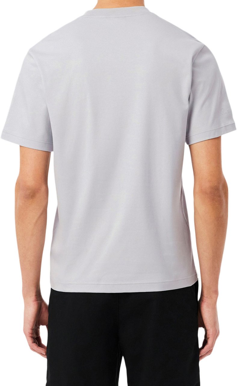 Lacoste T-shirt met Kenmerkend Borduursel Grijs