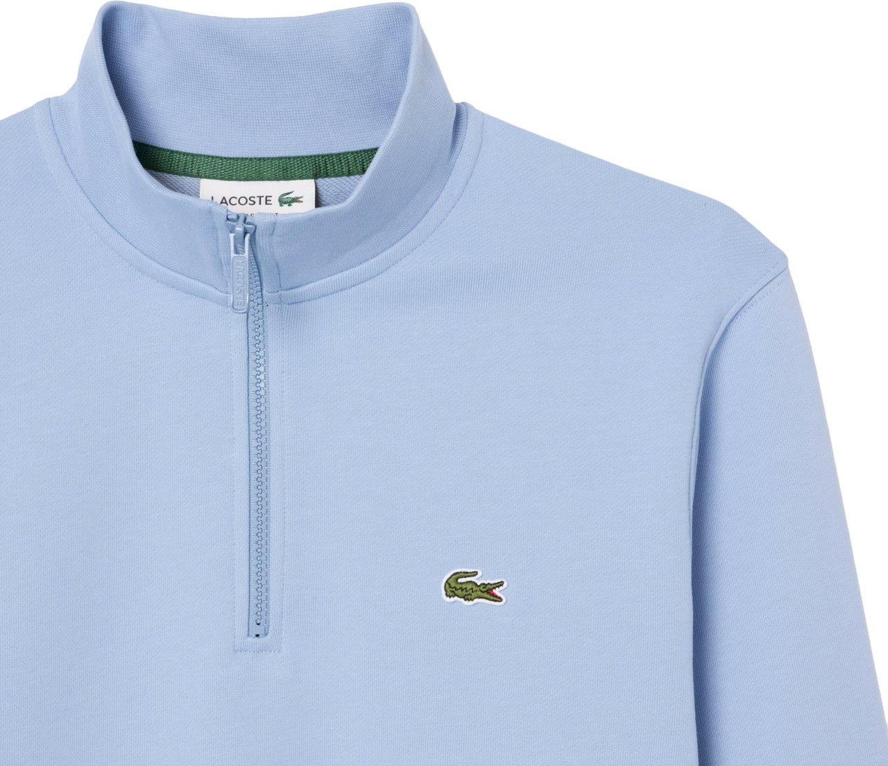 Lacoste Zip-Up Fleece Sweatshirt Blauw