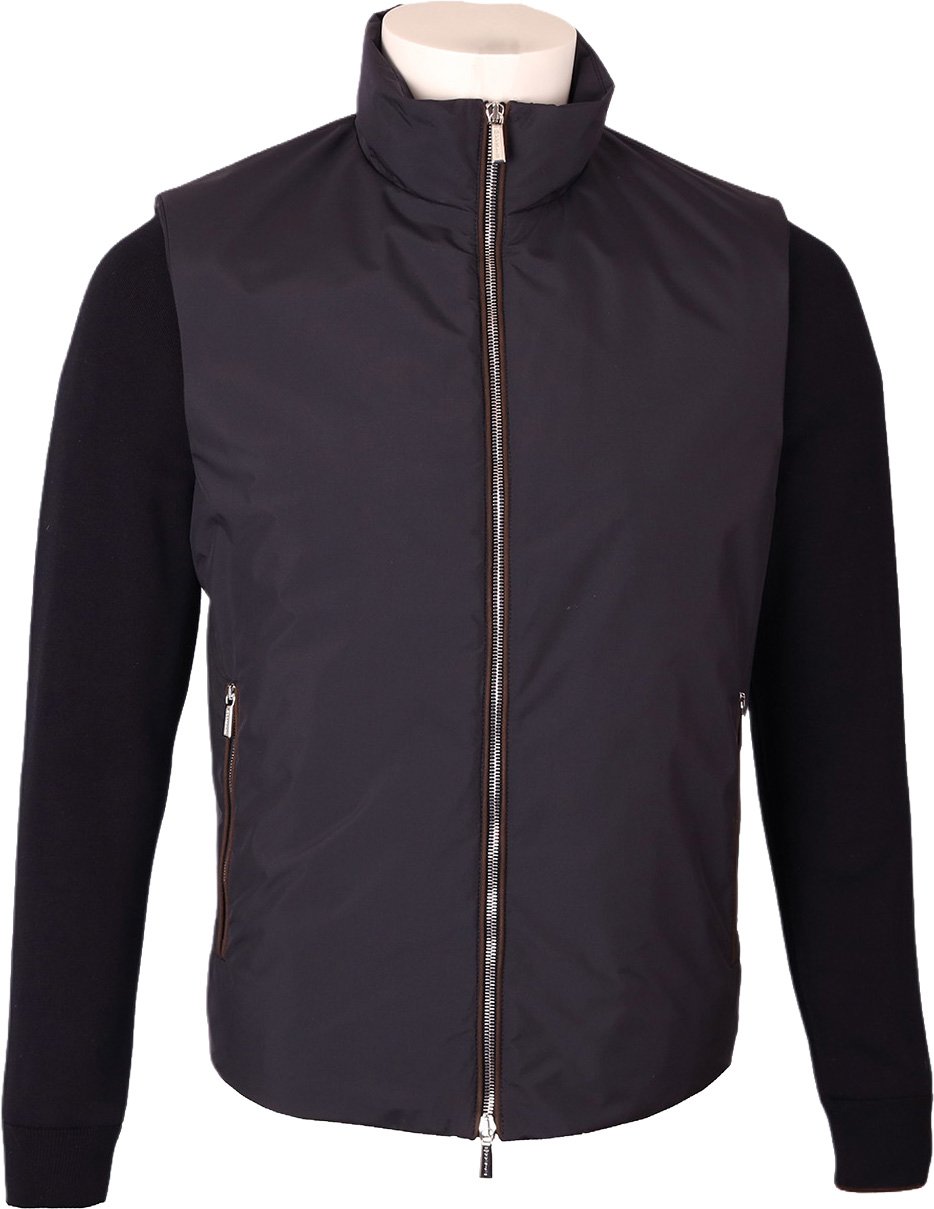 Moorer Hybride jas Evan-H-Stp donkerblauw Blauw