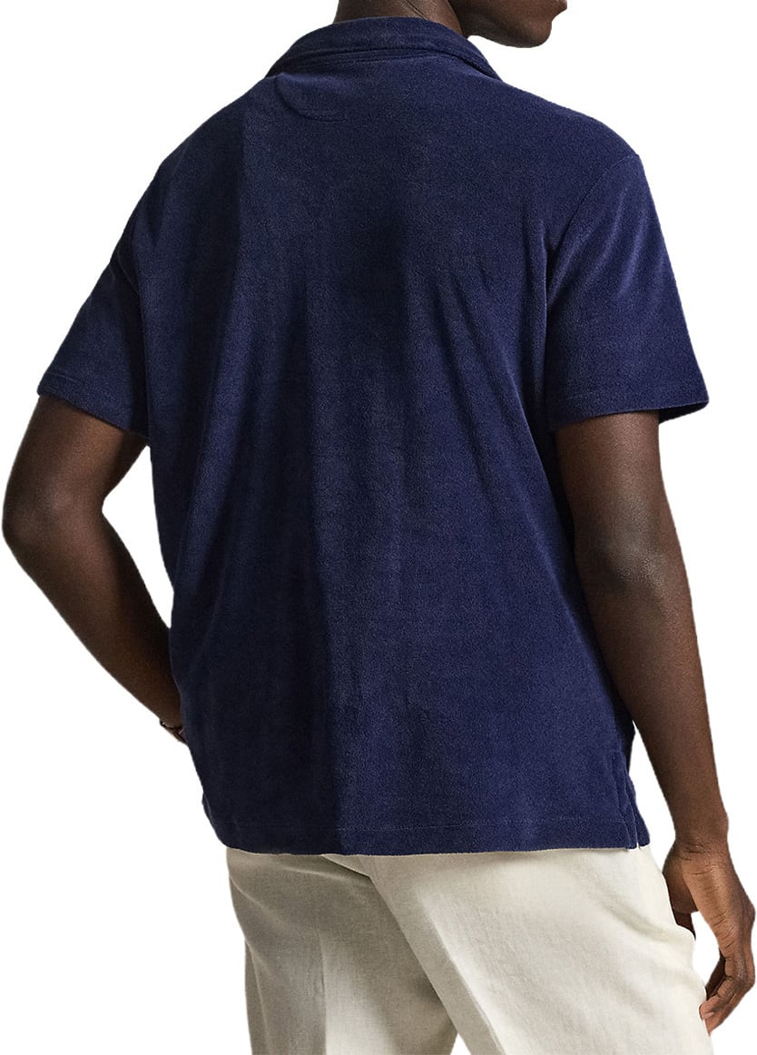 Ralph Lauren Badstof overhemd donkerblauw Blauw