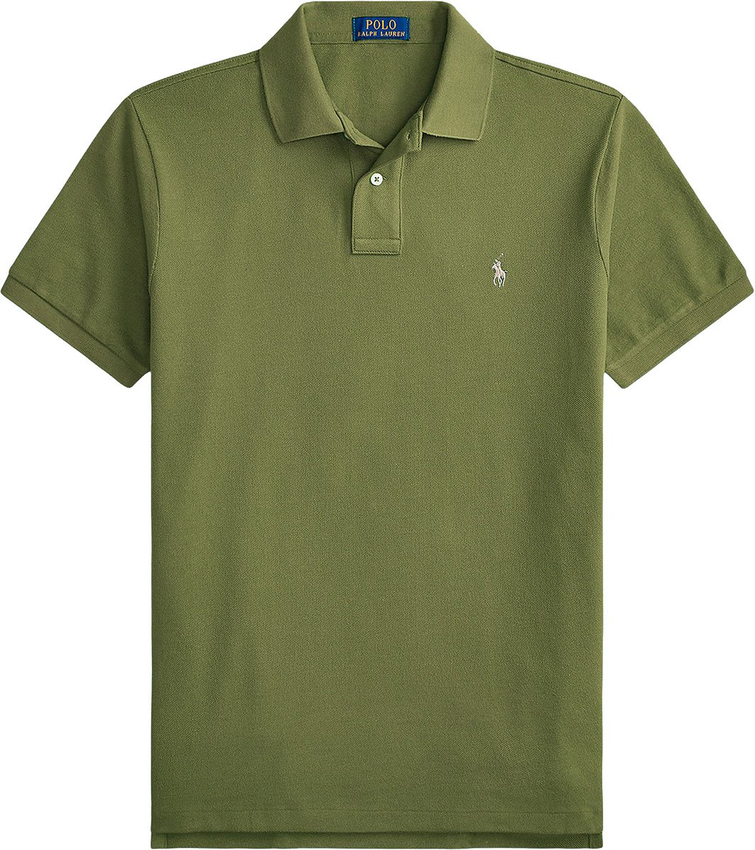 Ralph Lauren Polo custom slim fit donkergroen Groen