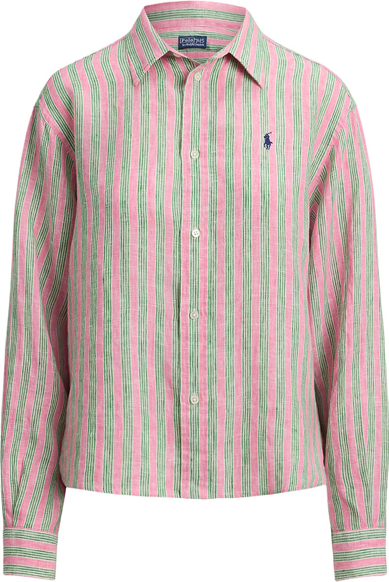 Ralph Lauren Blouse roze/groen Roze