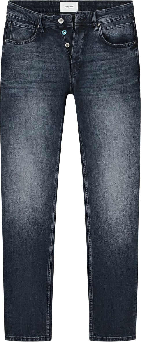 Pure Path The Ryan Slim Fit Jeans Blauw