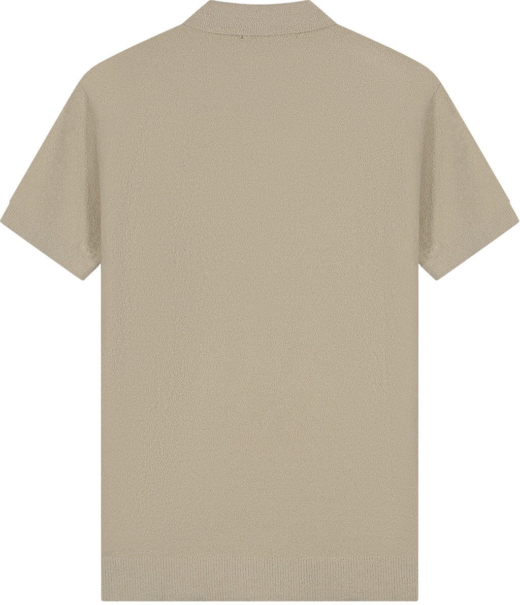 Malelions Malelions Men Bouclé Polo Taupe