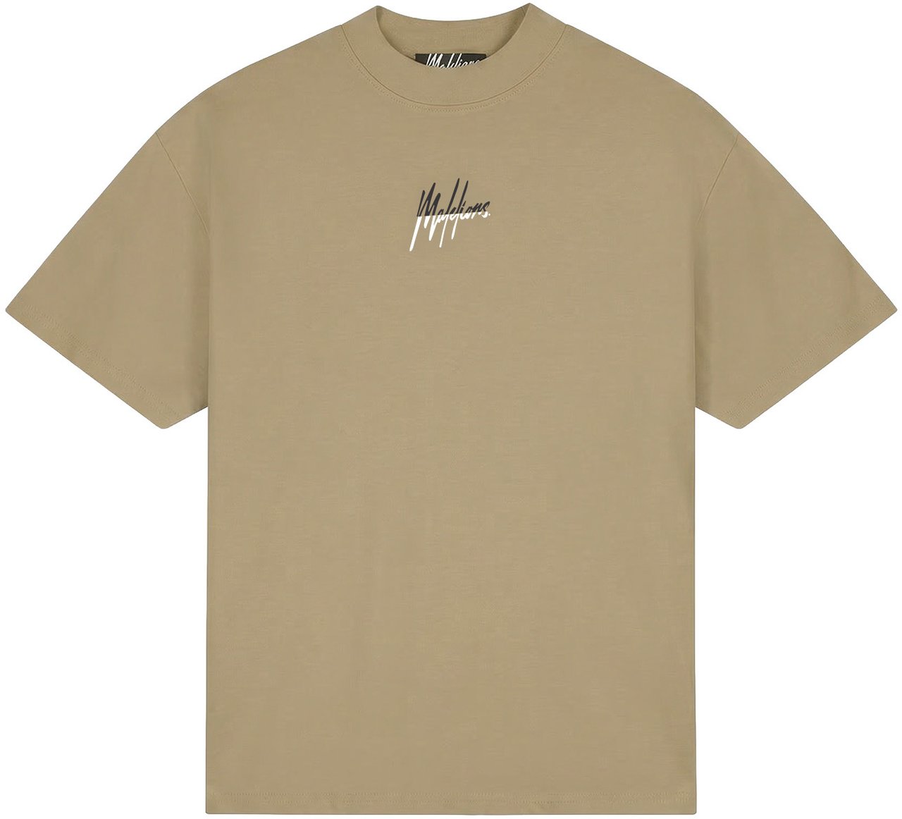 Malelions Malelions Men Oversized Split T-Shirt Beige