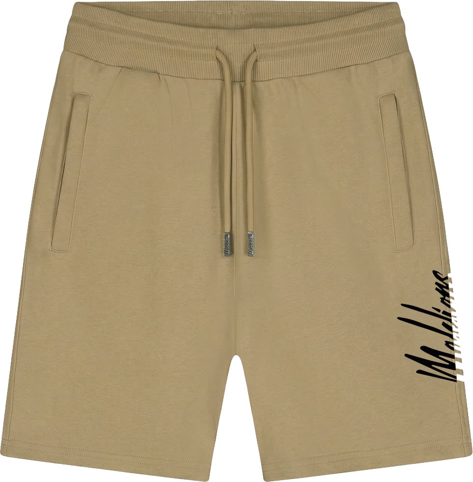 Malelions Malelions Men Split Shorts Beige