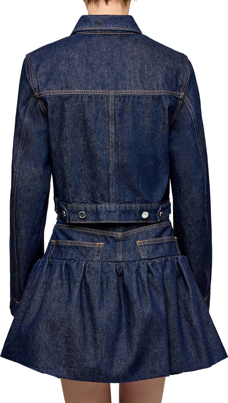 Ganni jeans jacket blue Blauw