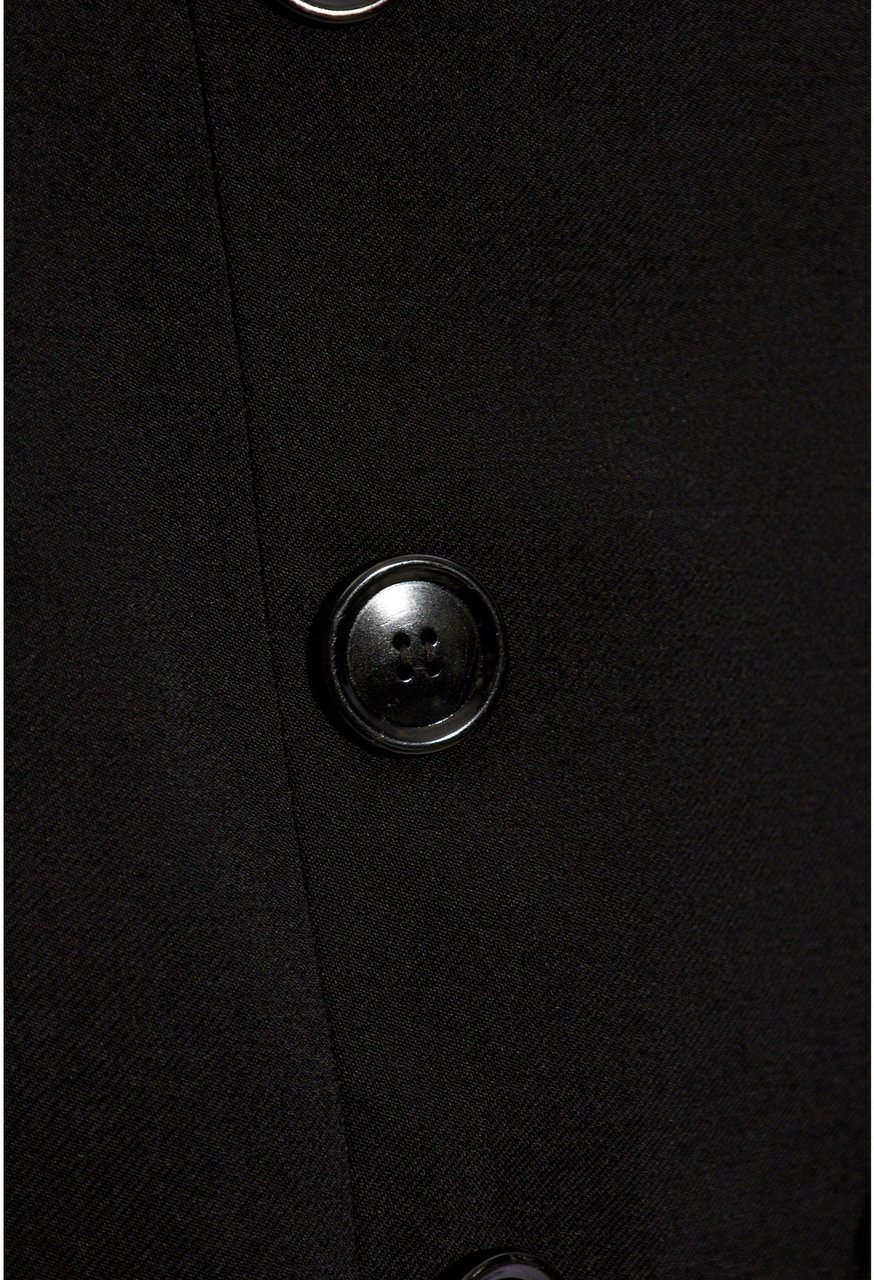 Alaïa Alaia Wool Pencil Skirt Zwart