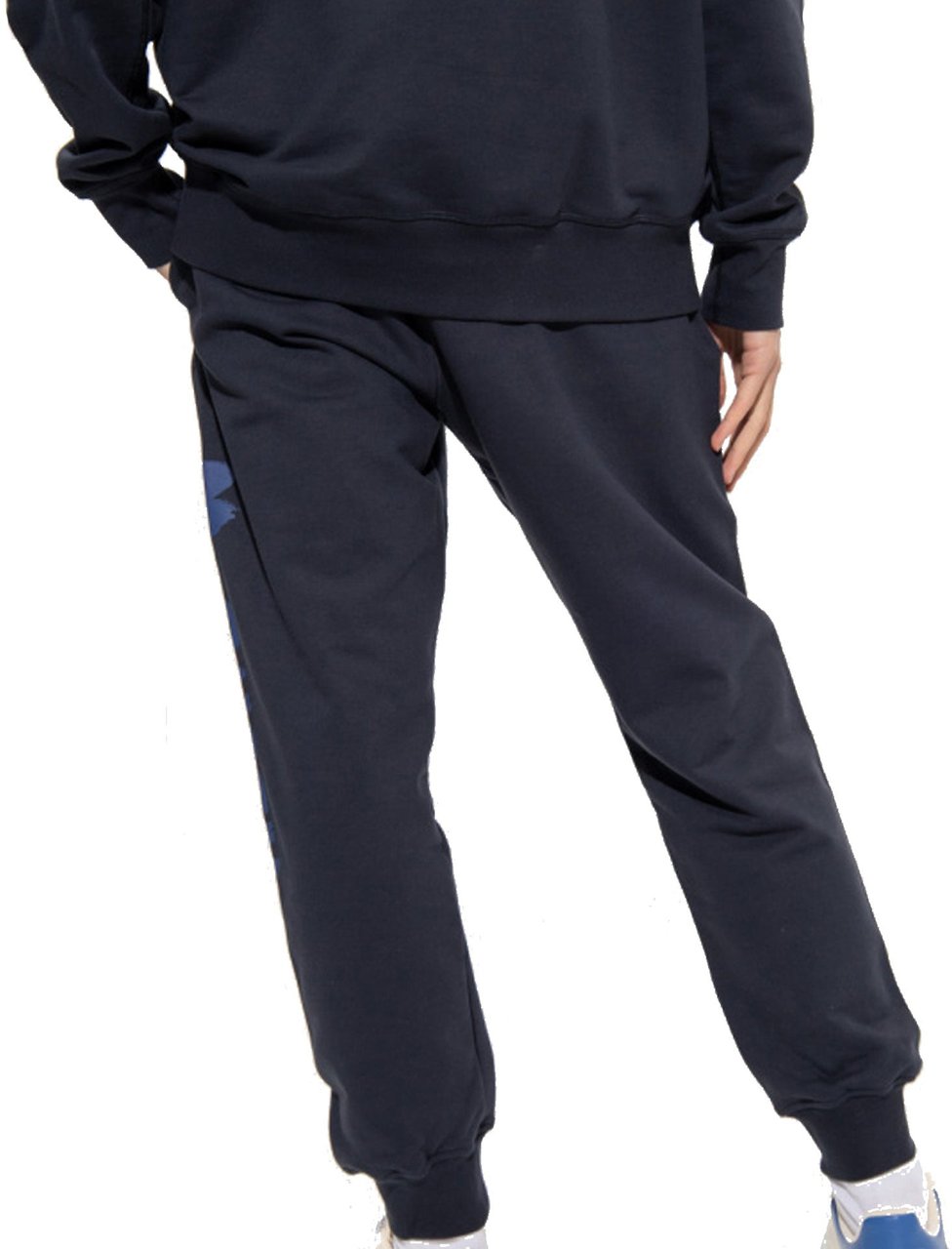 Alexander McQueen Alexander Mcqueen Cotton Logo Sweatpants Blauw