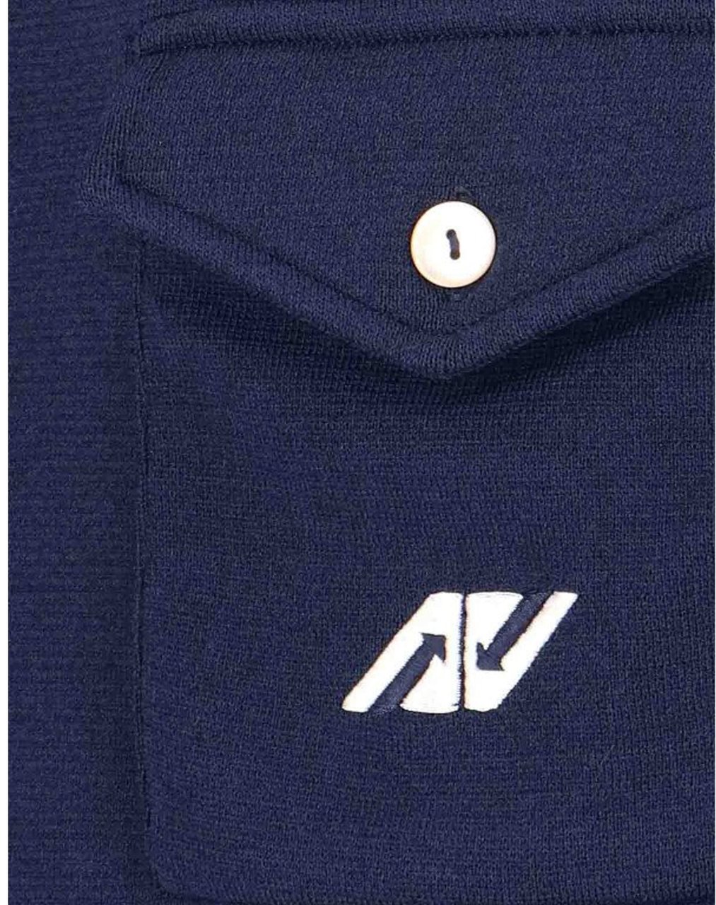 Autry AUTRY Side Stripe Cardigan Blauw