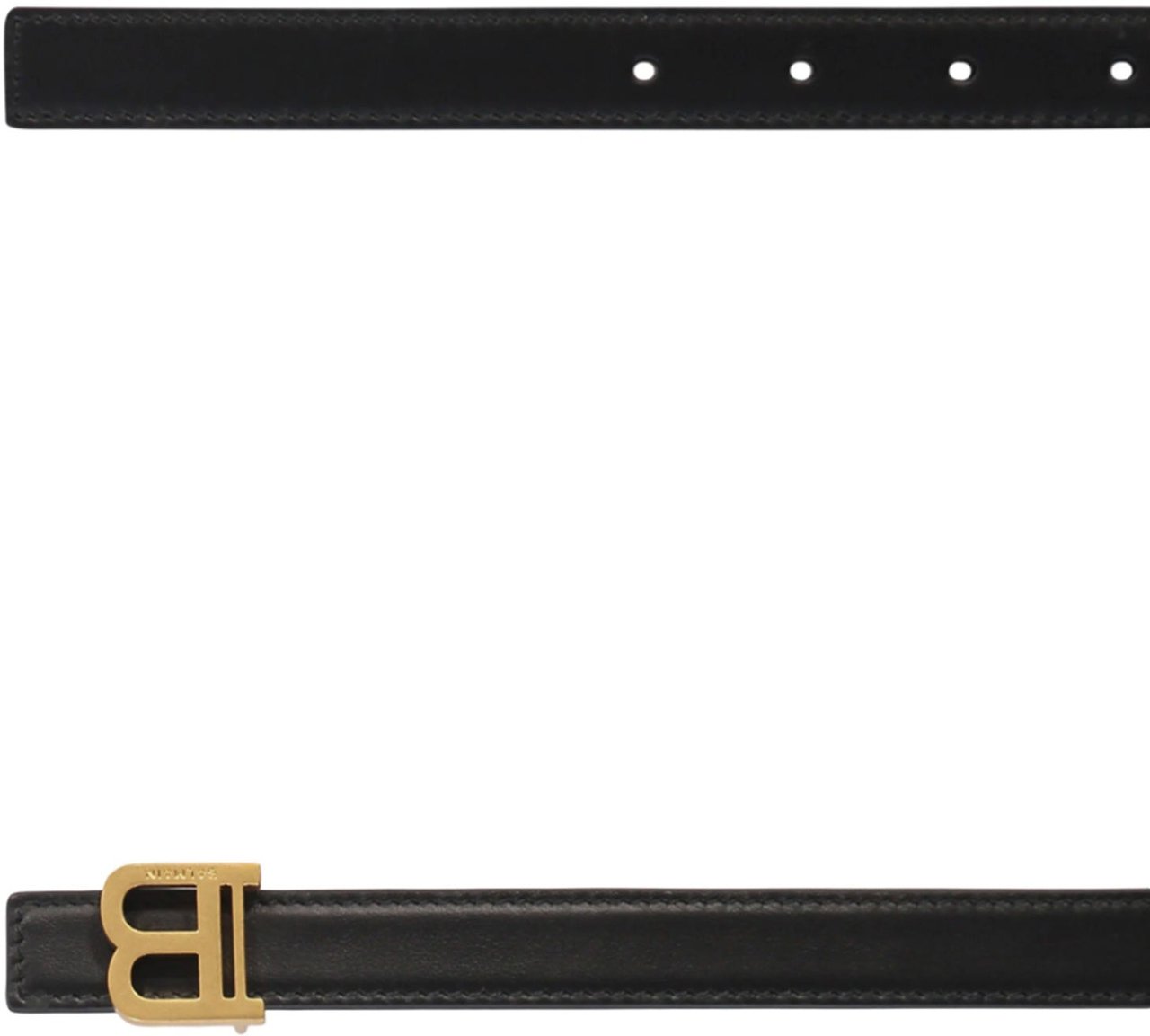 Balmain BALMAIN Leather Belt Zwart