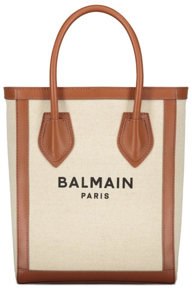 Balmain Balmain Logo Tote Bag Bruin