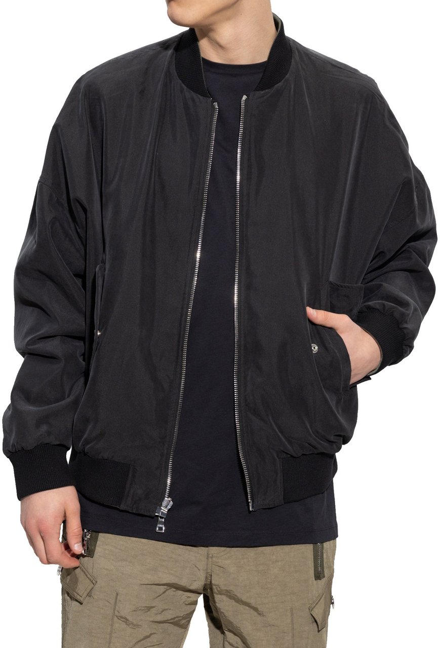 Balmain Balmain Reversible Bomber Jacket Zwart