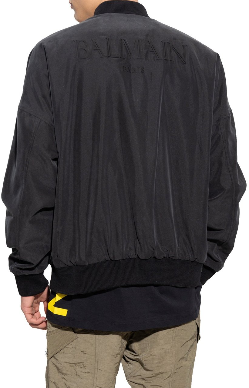 Balmain Balmain Reversible Bomber Jacket Zwart