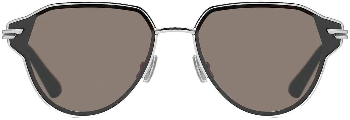 Bottega Veneta Bottega Veneta Glaze Aviator Sunglasses Zilver
