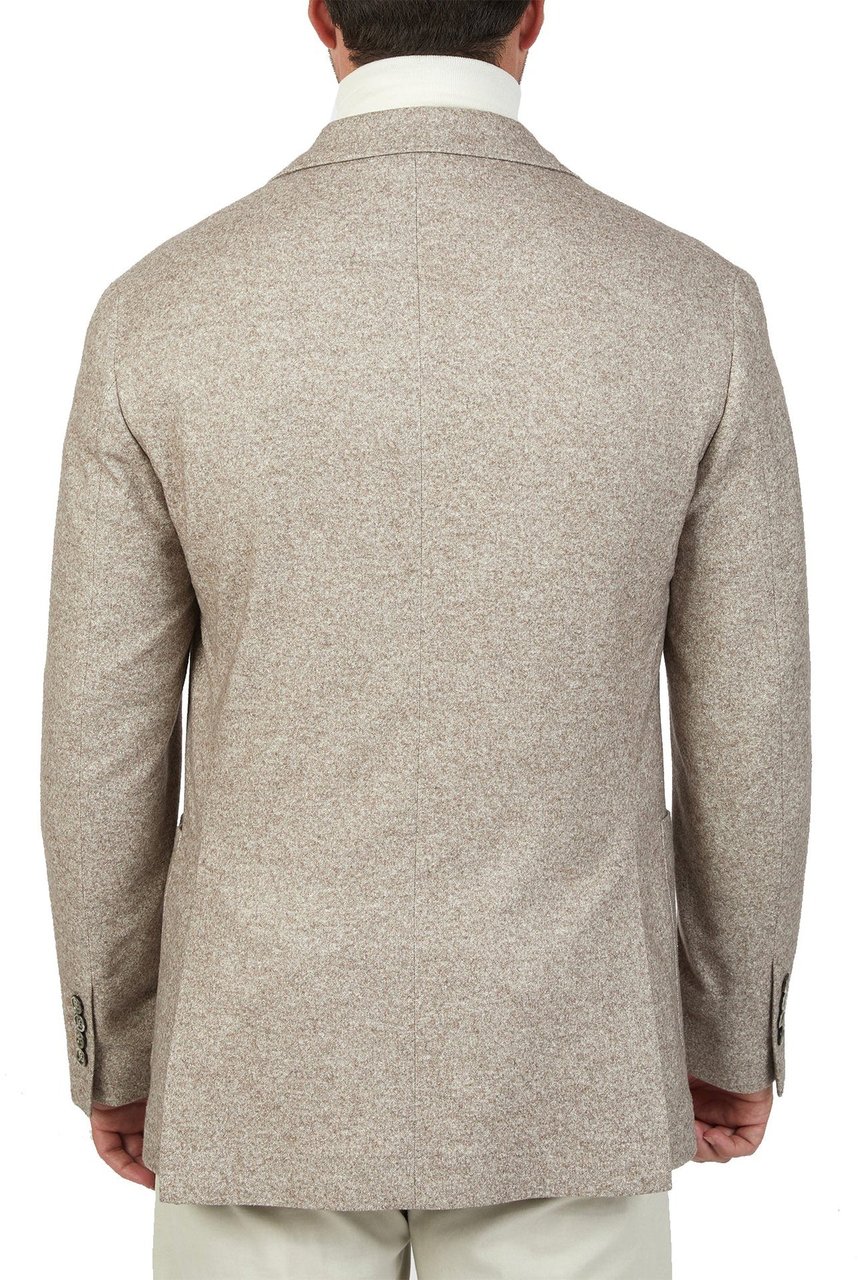 Brunello Cucinelli Brunello Cucinelli Double-Breasted Wool Jacket Beige