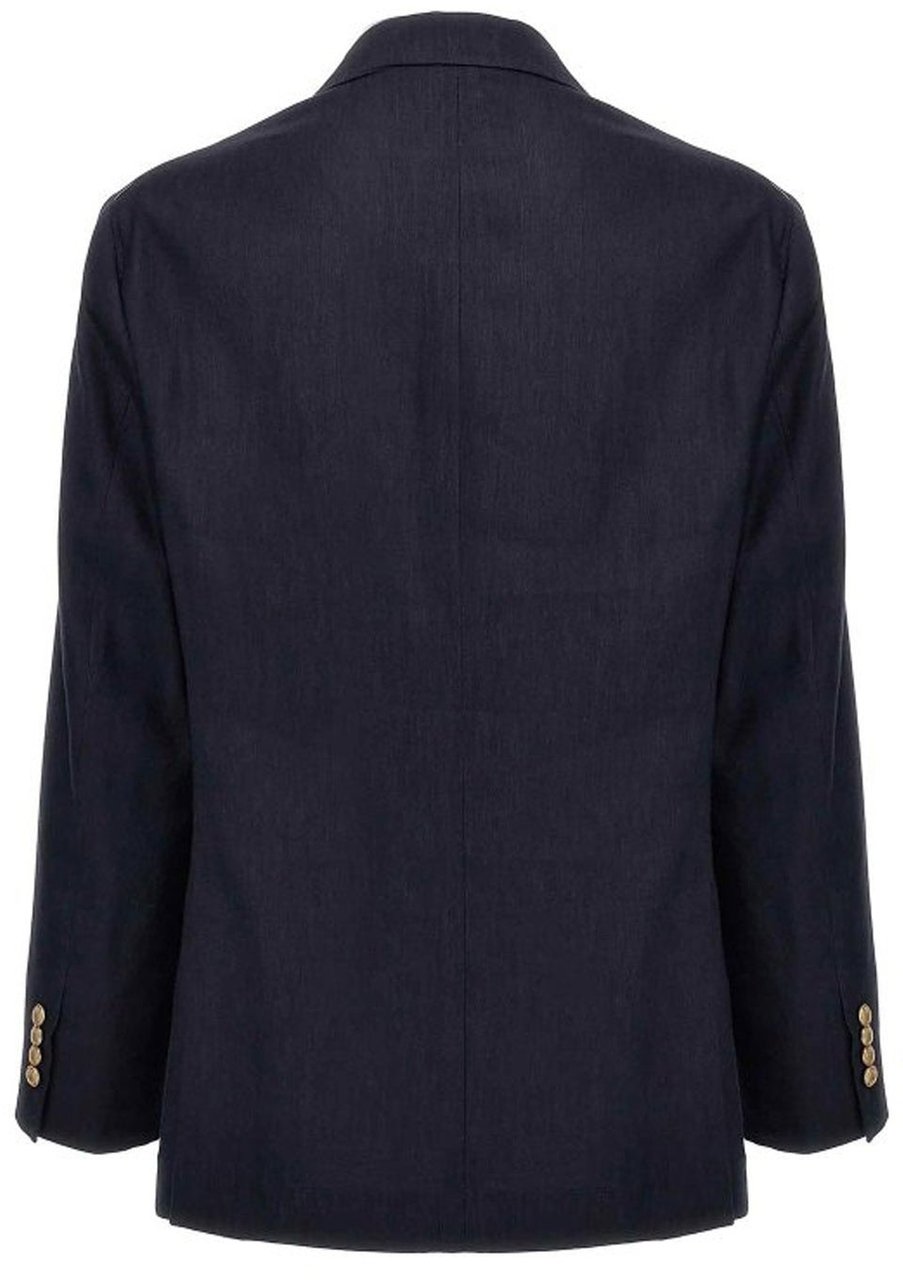 Brunello Cucinelli Brunello Cucinelli Linen And Wool Jacket Blauw