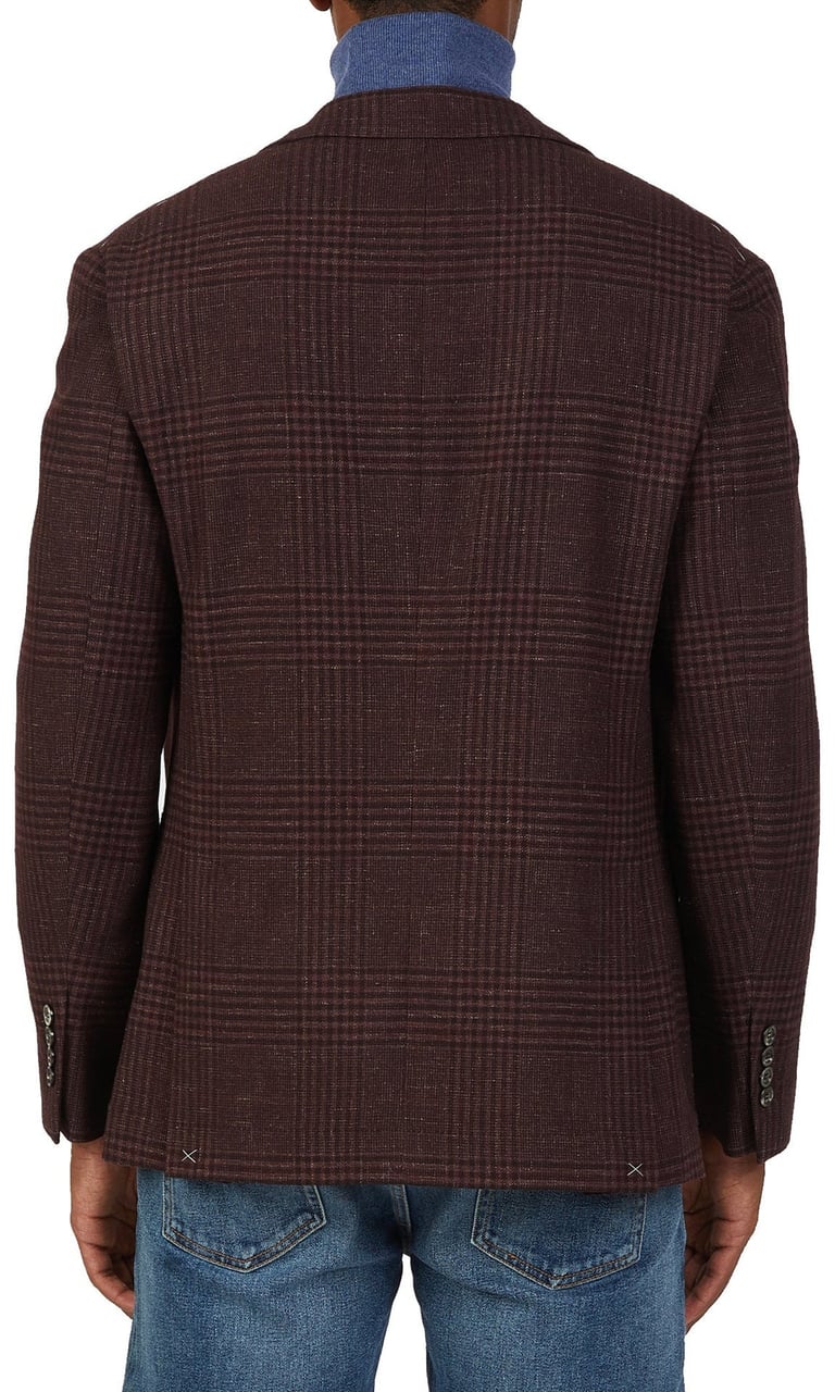 Brunello Cucinelli Brunello Cucinelli Tartan Wool Jacket Rood