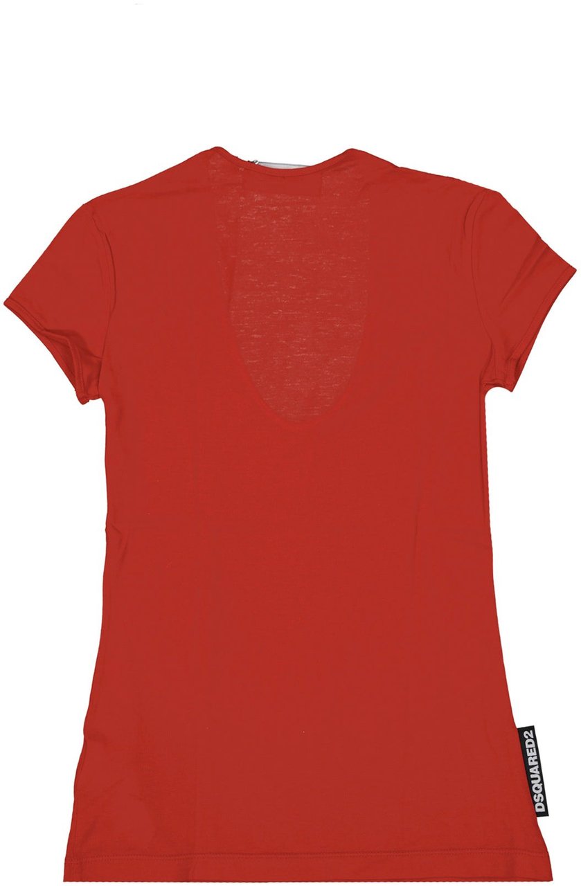 Dsquared2 Dsquared2 Cotton Logo T-Shirt Rood