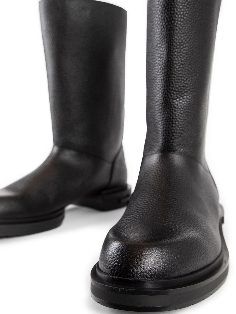 Fendi Fendi Leather Frame Boots Zwart