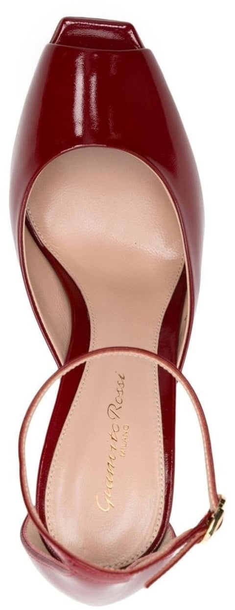 Gianvito Rossi Gianvito Rossi Nuit 95 Glossed-Leather Pumps Rood