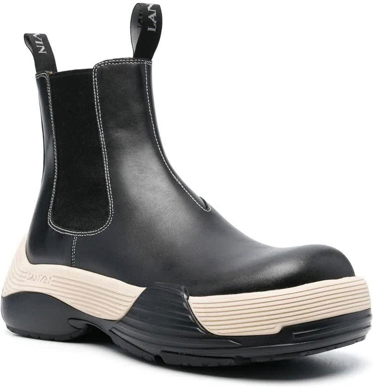 Lanvin Lanvin Leather Boots Zwart