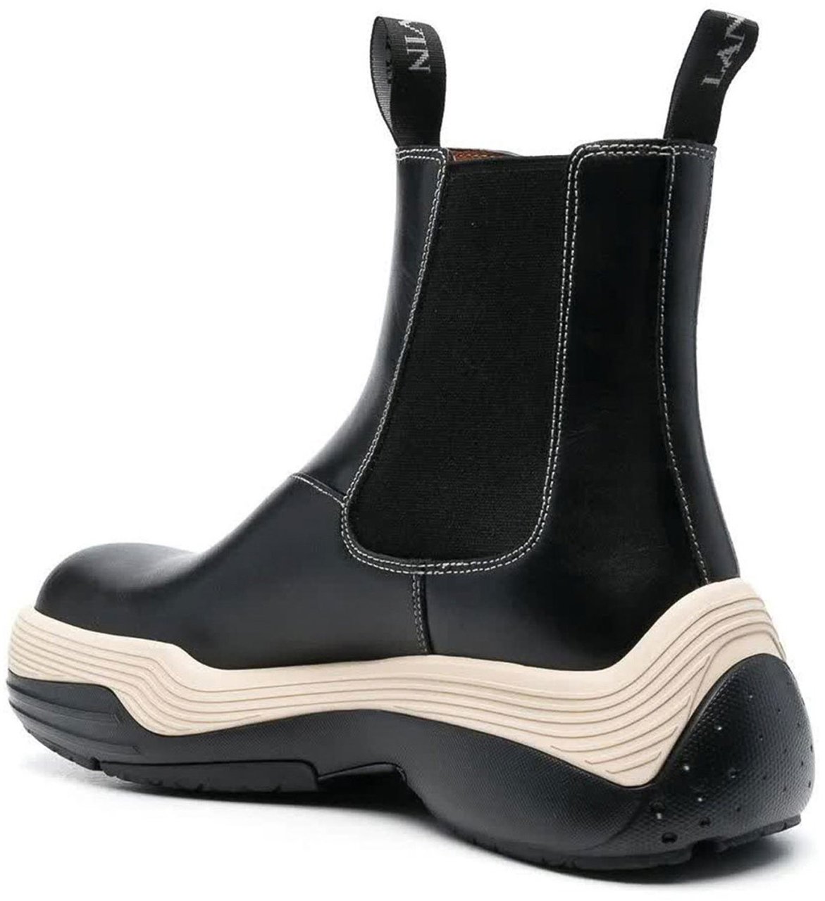 Lanvin Lanvin Leather Boots Zwart