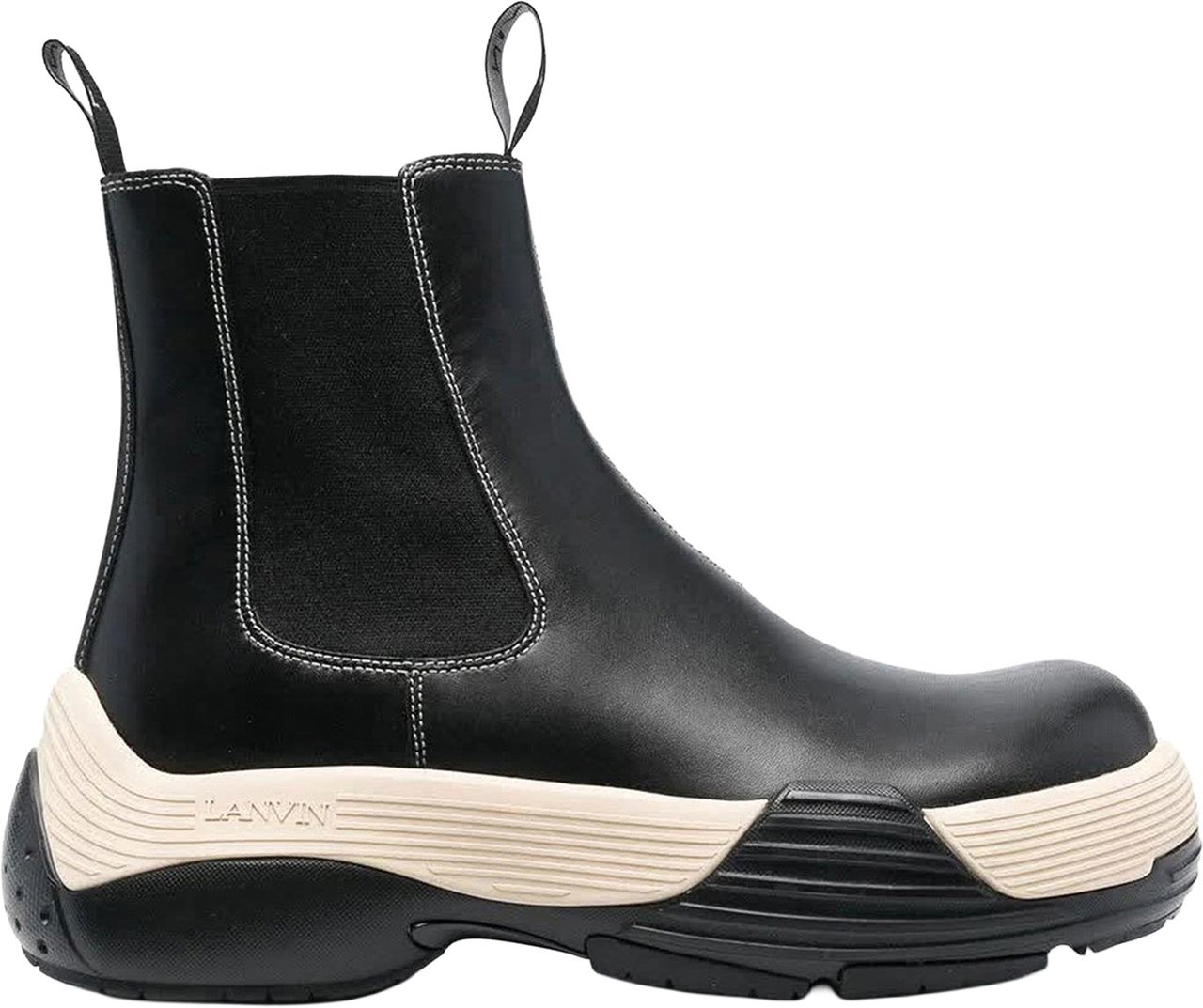 Lanvin Lanvin Leather Boots Zwart