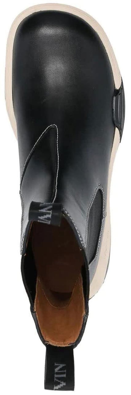 Lanvin Lanvin Leather Boots Zwart