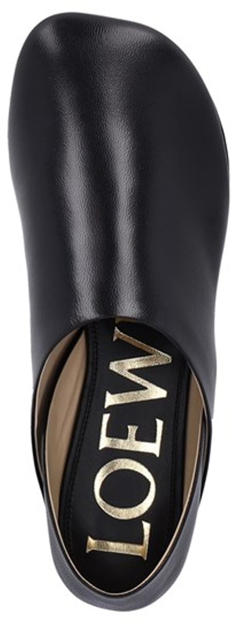 Loewe Loewe 'Slipper Toy' Leather Loafers Zwart